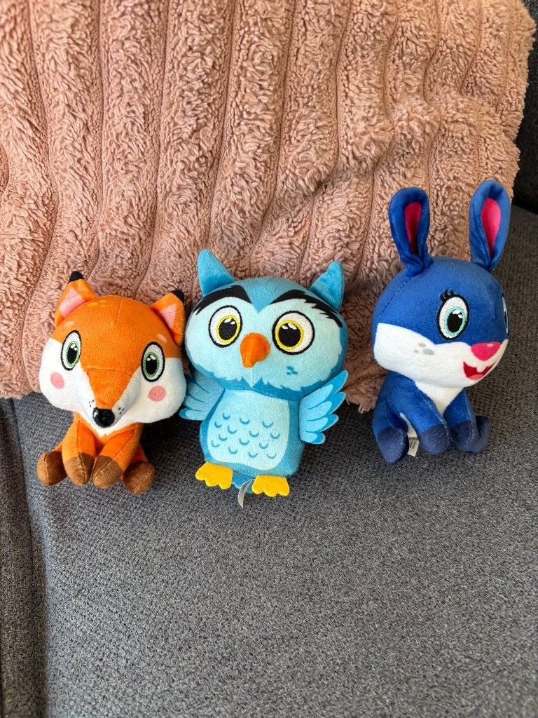 Knuffels bosmini’s zwijn uil vos konijn, Lidl, Ophalen
