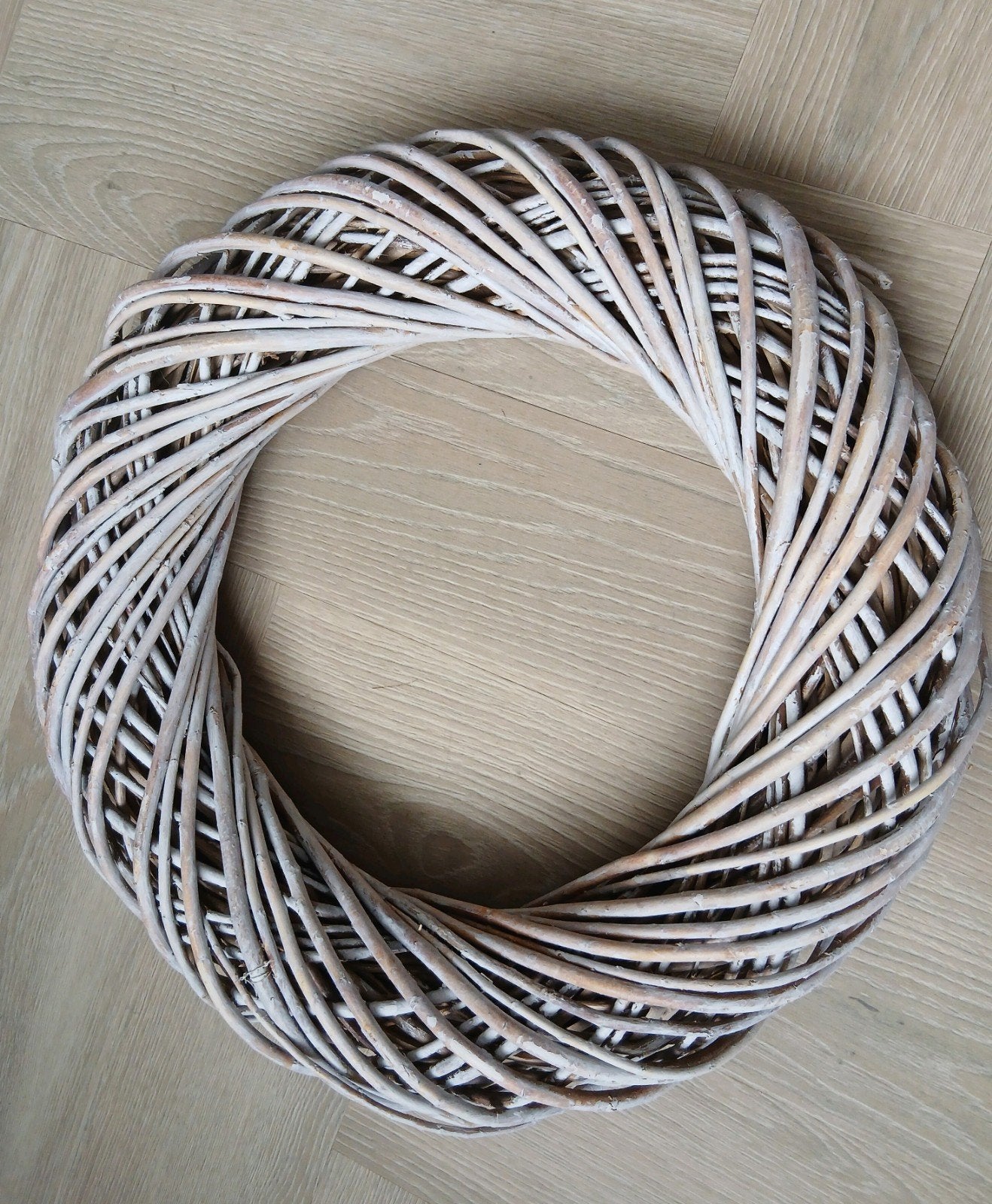 Decoratieve rieten krans - ca. 50 cm, Huis en Inrichting, Ophalen, 50 cm, Krans, Zo goed als nieuw