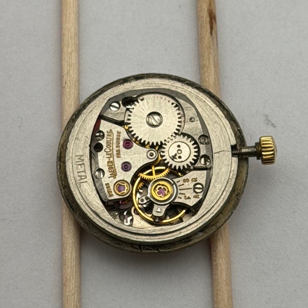 Jaeger-LeCoultre handopwindbaar uurwerk + dial & hands, Overige merken, Staal, Polshorloge, 1960 of later