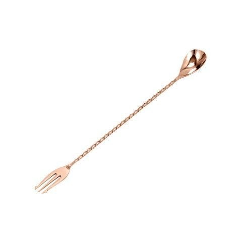 Bar professional Barlepel Trident vork 30 cm koper, Huis en Inrichting, Ophalen of Verzenden, Nieuw, Overige materialen