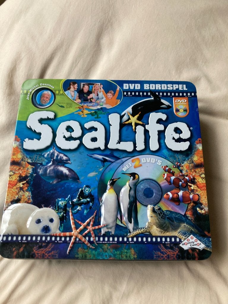 SeaLife DVD bordspel oceaan bewaarblik, Ophalen of Verzenden, Nieuw, Identity Games