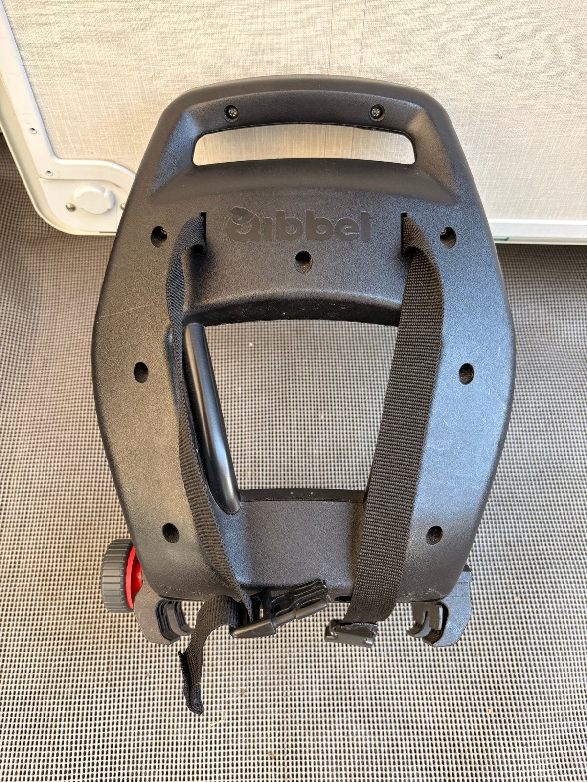 Qibbel kinderzitje voor fiets - Zwart, max 36 kg, 22 t/m 36 kg, Ophalen, Overige merken, Gebruikt