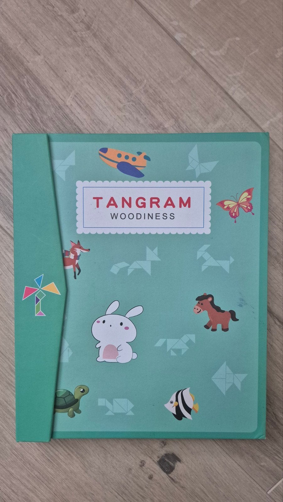 Tangram Woodiness Puzzelspel voor Kinderen, Ophalen of Verzenden, Zo goed als nieuw, Puzzelen