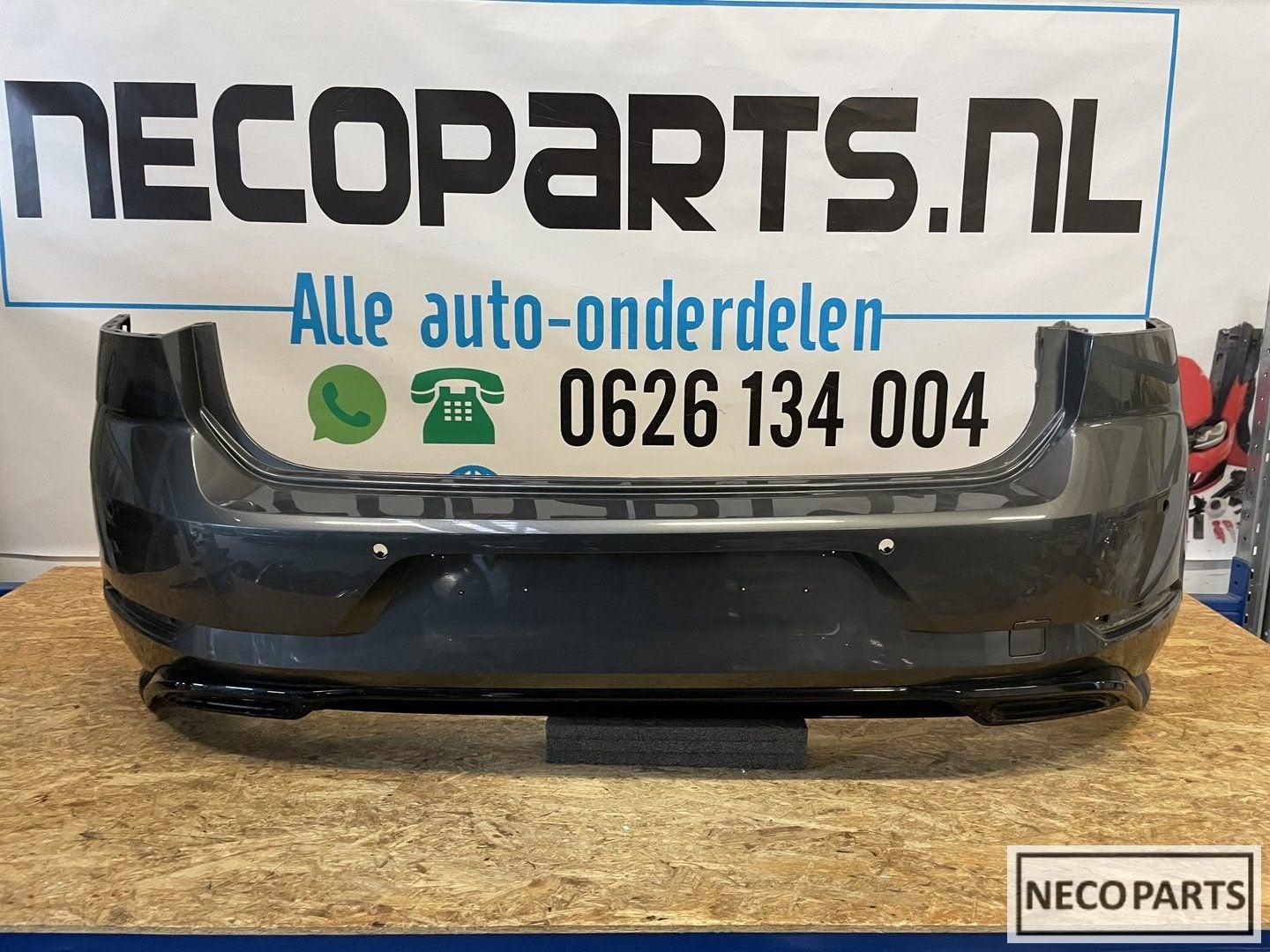 BUMPER VW GOLF 7 FACELIFT ACHTERBUMPER ORIGINEEL, Gebruikt, -, Volkswagen, -