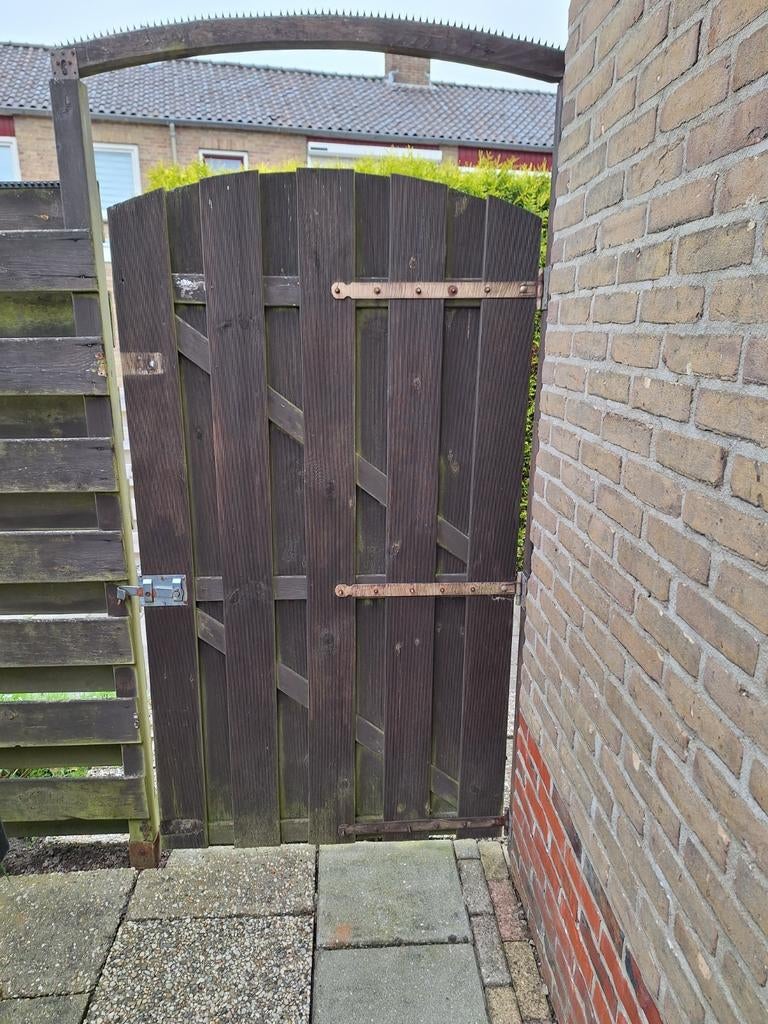Schutting deur 1.80 hoog 1 meter breed, Ophalen, Hout, Minder dan 3 meter, 1 tot 2 meter