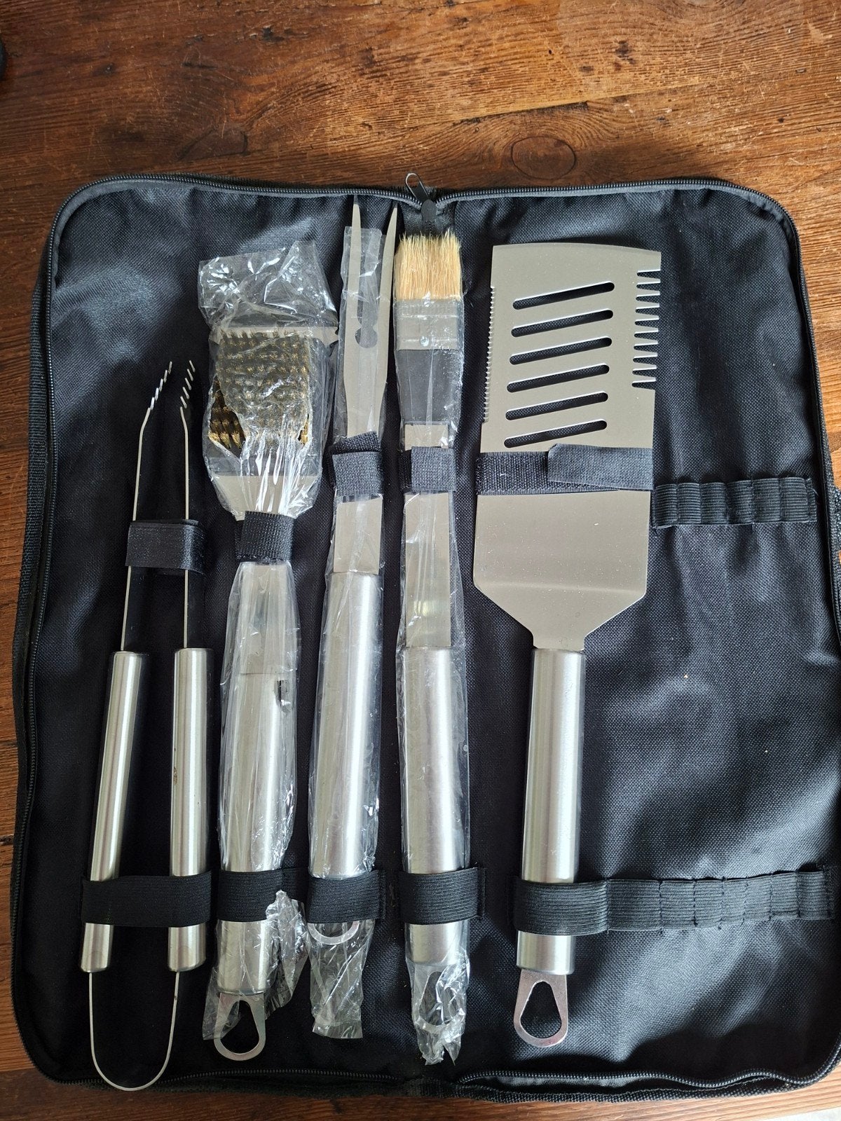 Barbecue gereedschaps-set in tas (Nieuw!), Tuin en Terras, Verzenden, Nieuw