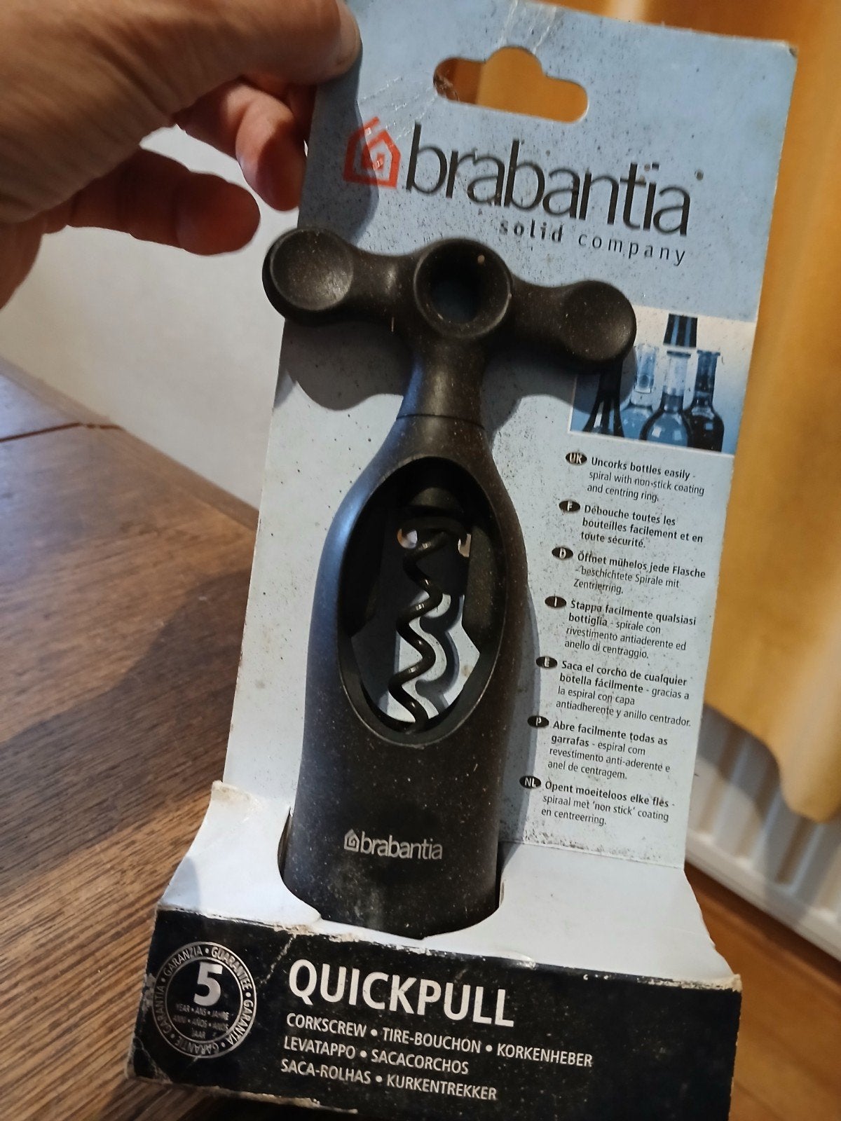 NIEUWE BRABANTIA KURKENTREKKER.., Verzamelen, Porselein, Kristal en Bestek, Ophalen of Verzenden, Nieuw, Overige materialen