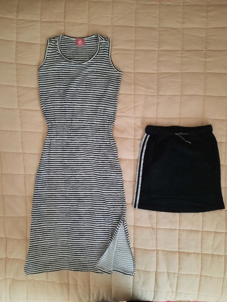 lange zomerjurk en rokje maat 128-134 ( M15 ), Kinderen en Baby's, Kinderkleding | Maat 128, Ophalen of Verzenden, Zo goed als nieuw