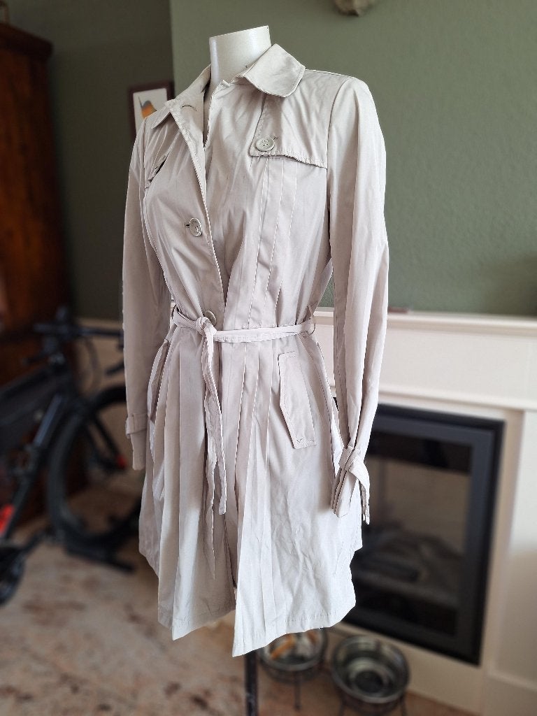 Emporio Armani trenchcoat tussen parka jas S 36 IT40, Verzenden, Beige, Zo goed als nieuw, Emporio Armani