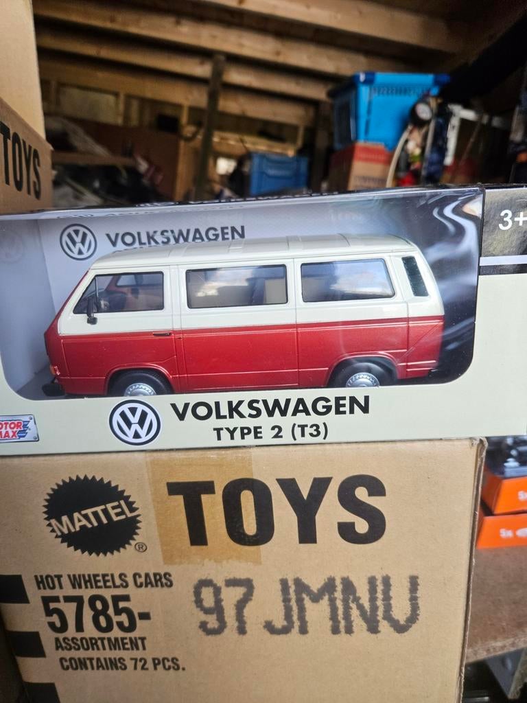 Volkswagen T3 caravelle 1:24 nieuw, Ophalen of Verzenden, Nieuw