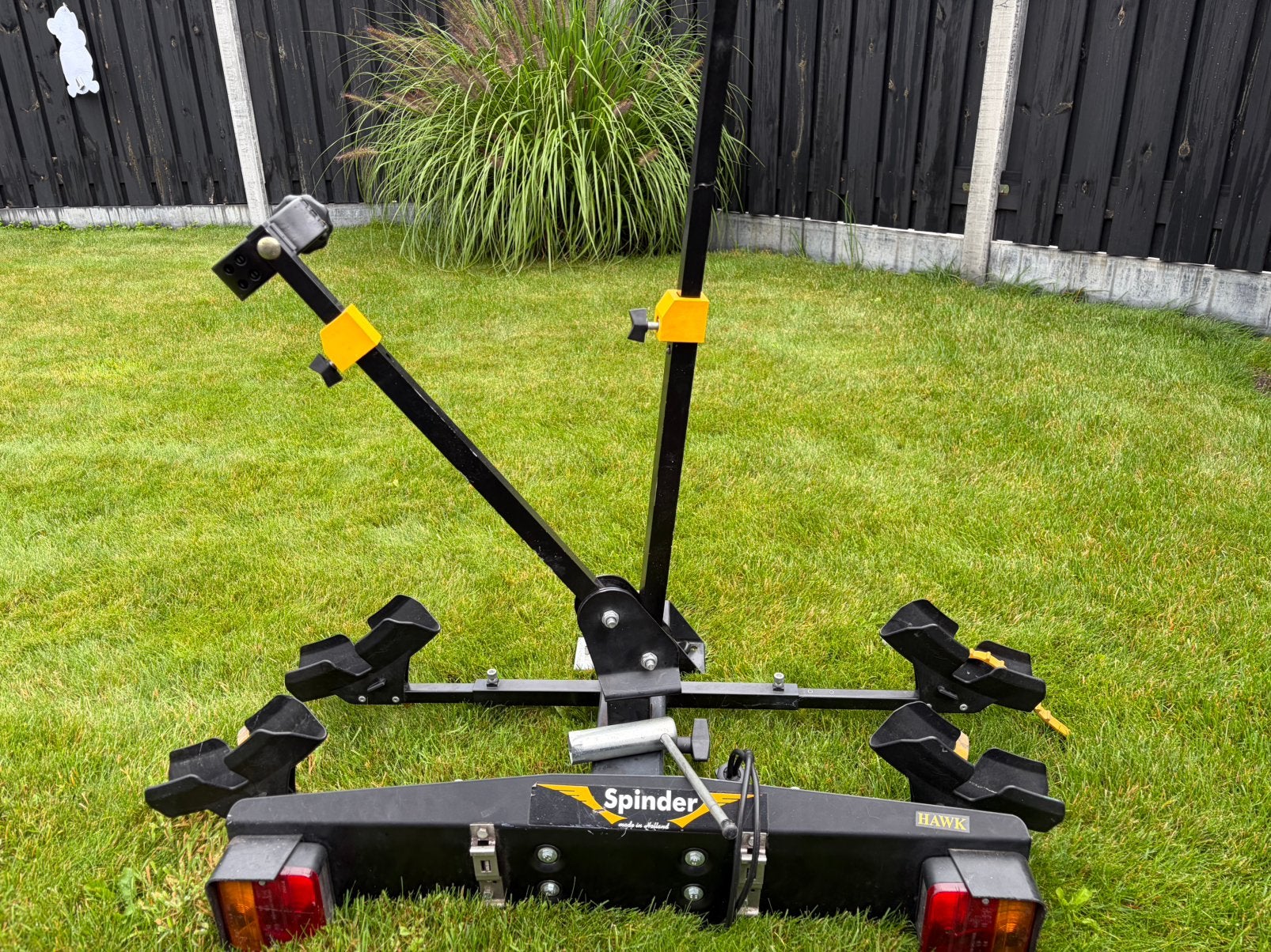 Spinder fietsdrager voor 2 fietsen, Ophalen, Zo goed als nieuw, Trekhaakdrager