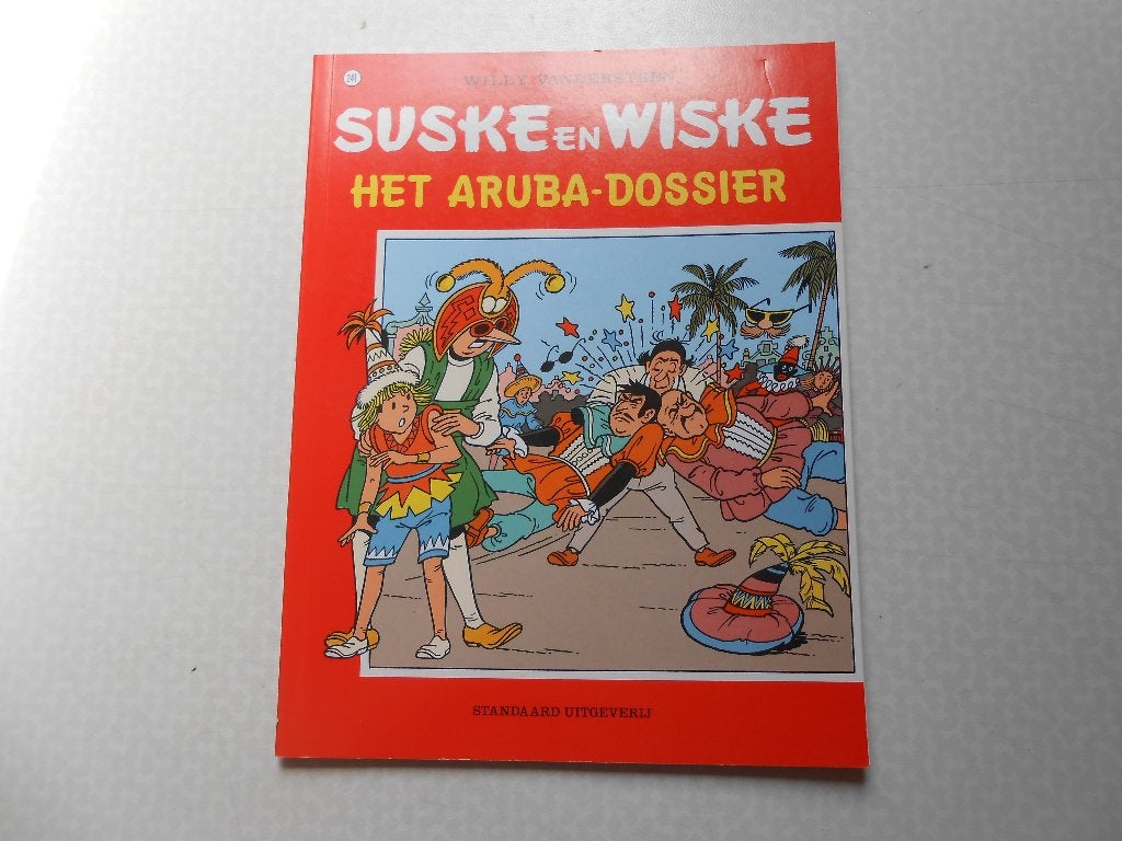 suske en wiske 241 Het Aruba-dossier 1994 1 ste druk., Willy Vandersteen, Eén stripboek, Ophalen of Verzenden, Zo goed als nieuw