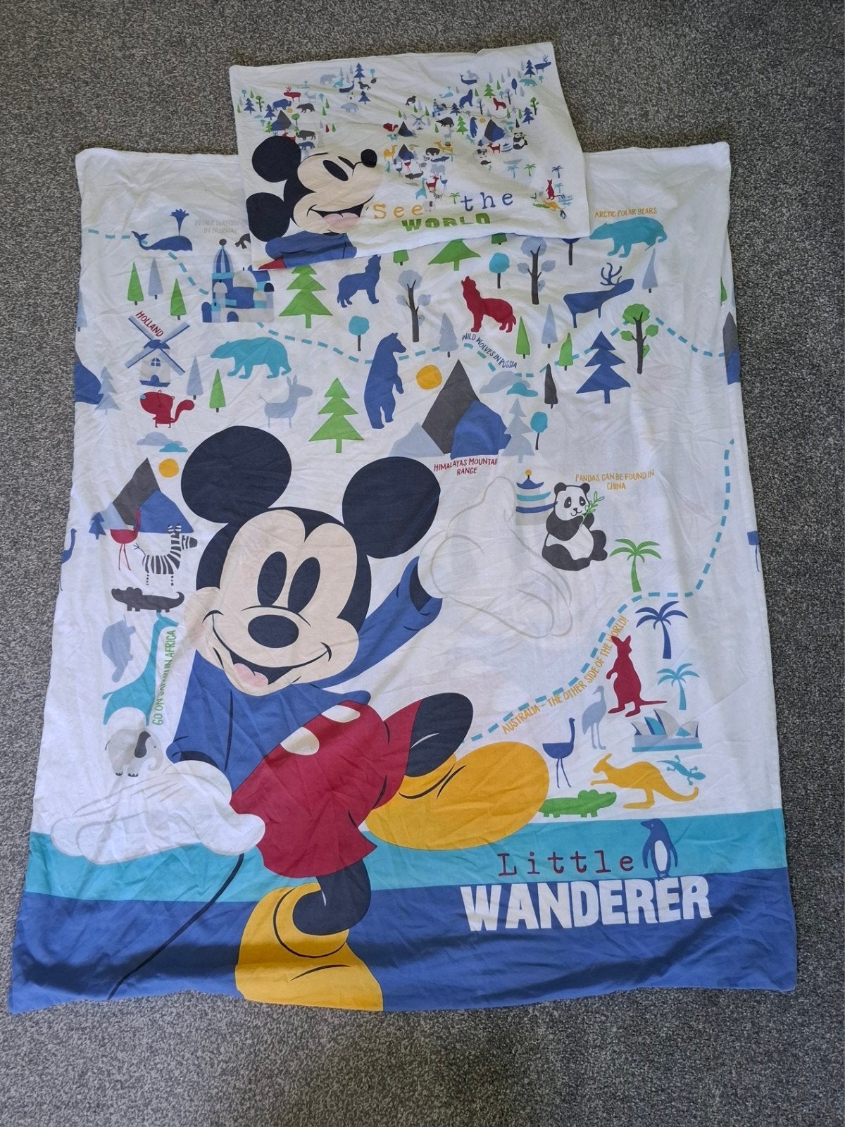 Compleet peuterbed pakket, Gebruikt, Overige kleuren, Dekbedovertrek, Ophalen of Verzenden