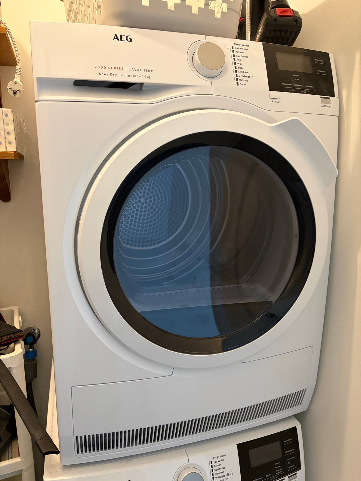 AEG Lavatherm 7000 Series SensiDry 1-7kg wasdroger, Witgoed en Apparatuur, Wasdrogers, Ophalen, 6 tot 8 kg, Zo goed als nieuw