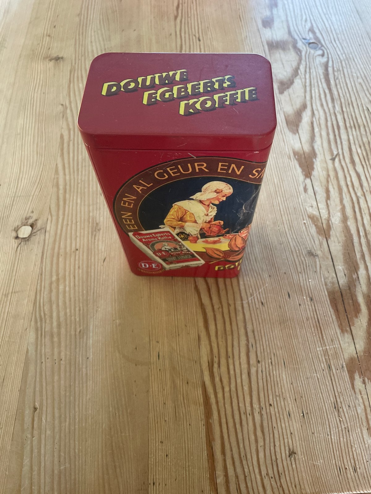 Origineel Douwe Egberts koffieblik met gespaarde punten, Ophalen of Verzenden, Gebruikt, Koffie, Douwe Egberts