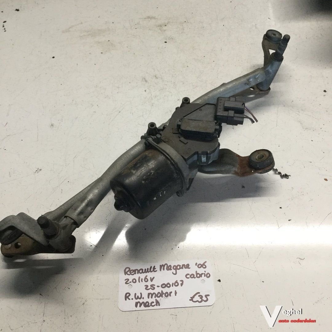Renault Megane Cabrio 2.0 16v 2006 2500167  Ruitenwissermoto, Gebruikt, -, -, Ophalen of Verzenden