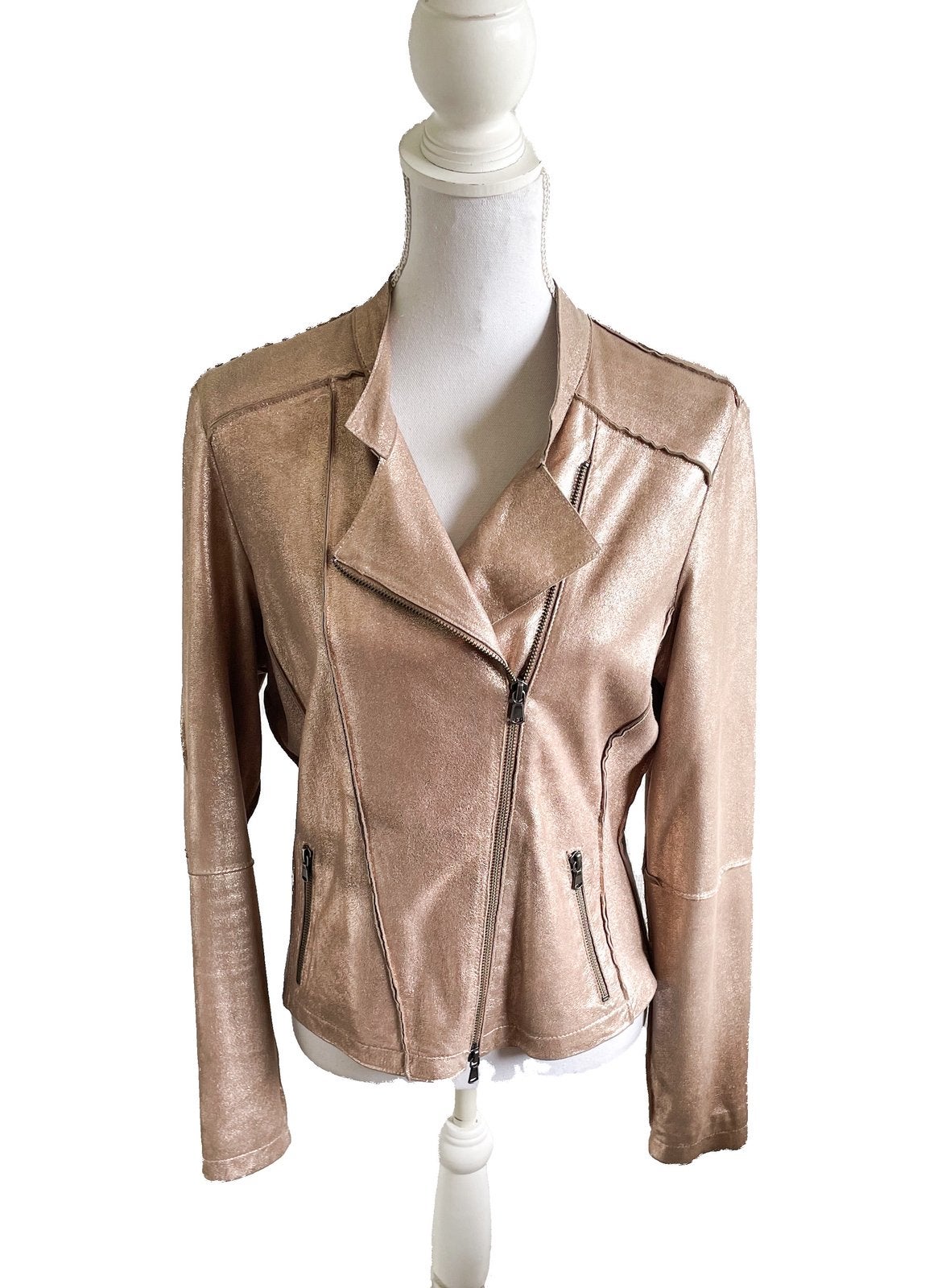 Mooi leren jasje van Montgomery 40, Kleding | Dames, Maat 38/40 (M), Ophalen of Verzenden, Jasje, Gedragen