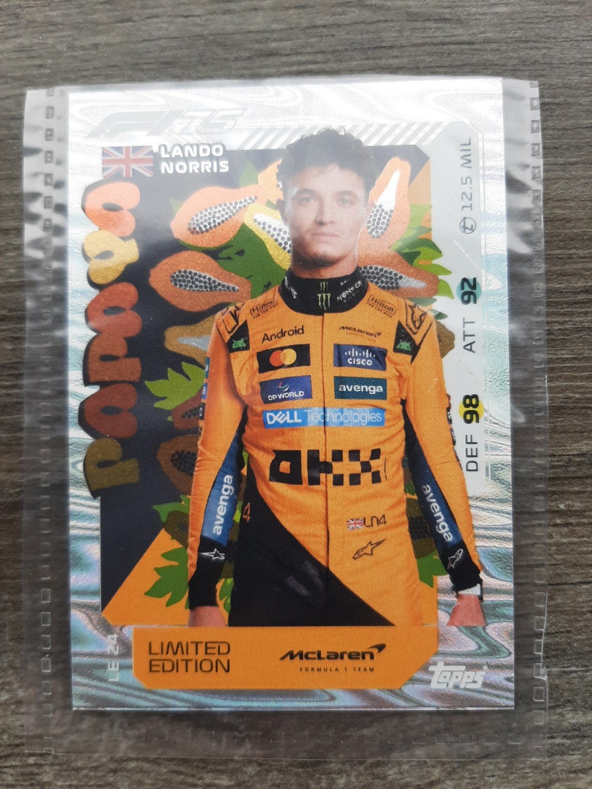 Lando Norris Topps Chrome F1 Limited Edition, Ophalen of Verzenden, Zo goed als nieuw, Speelkaart(en)