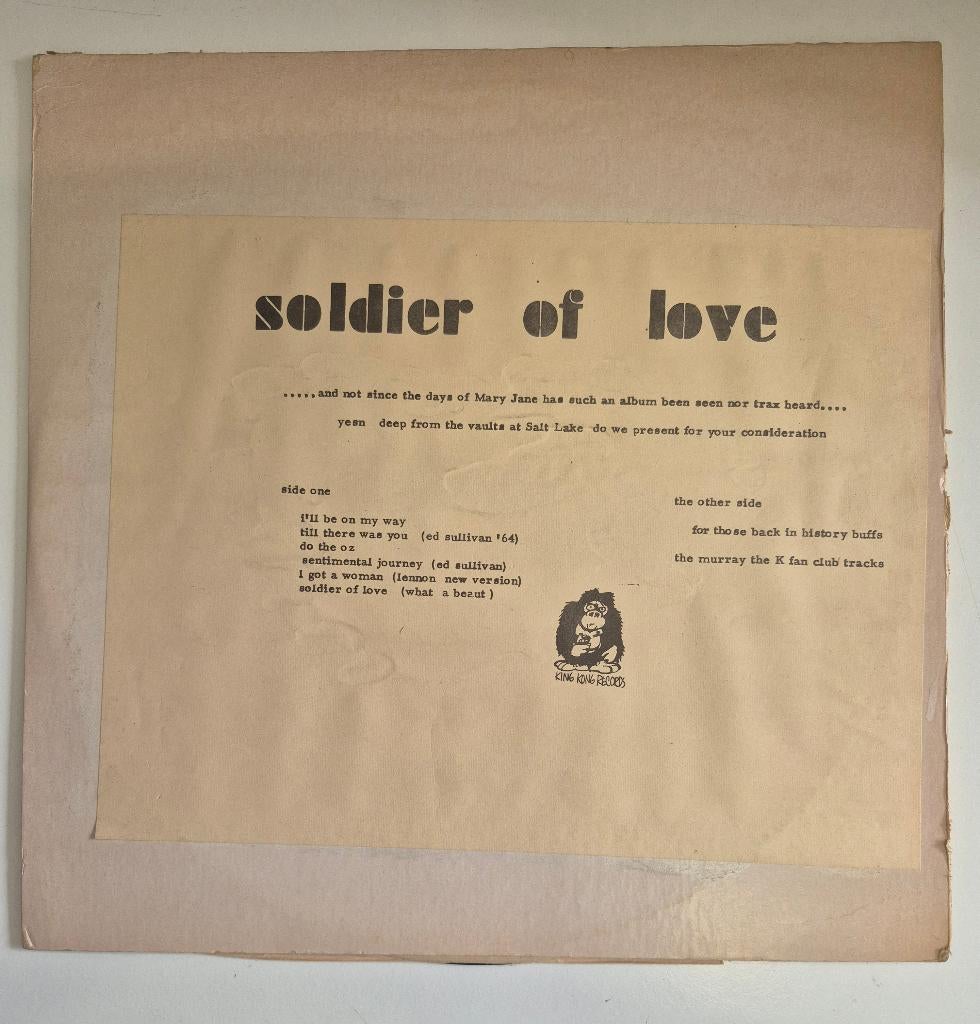 The Beatles. Soldier of love. Bootleg., Cd's en Dvd's, Gebruikt, Ophalen of Verzenden, 12 inch, Inclusief binnenhoes