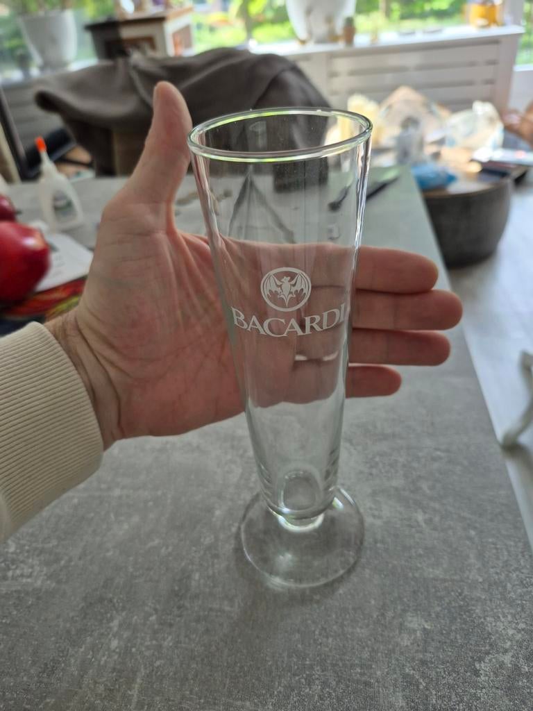 Bacardi glas, Ophalen of Verzenden, Zo goed als nieuw, Overige merken, Glas