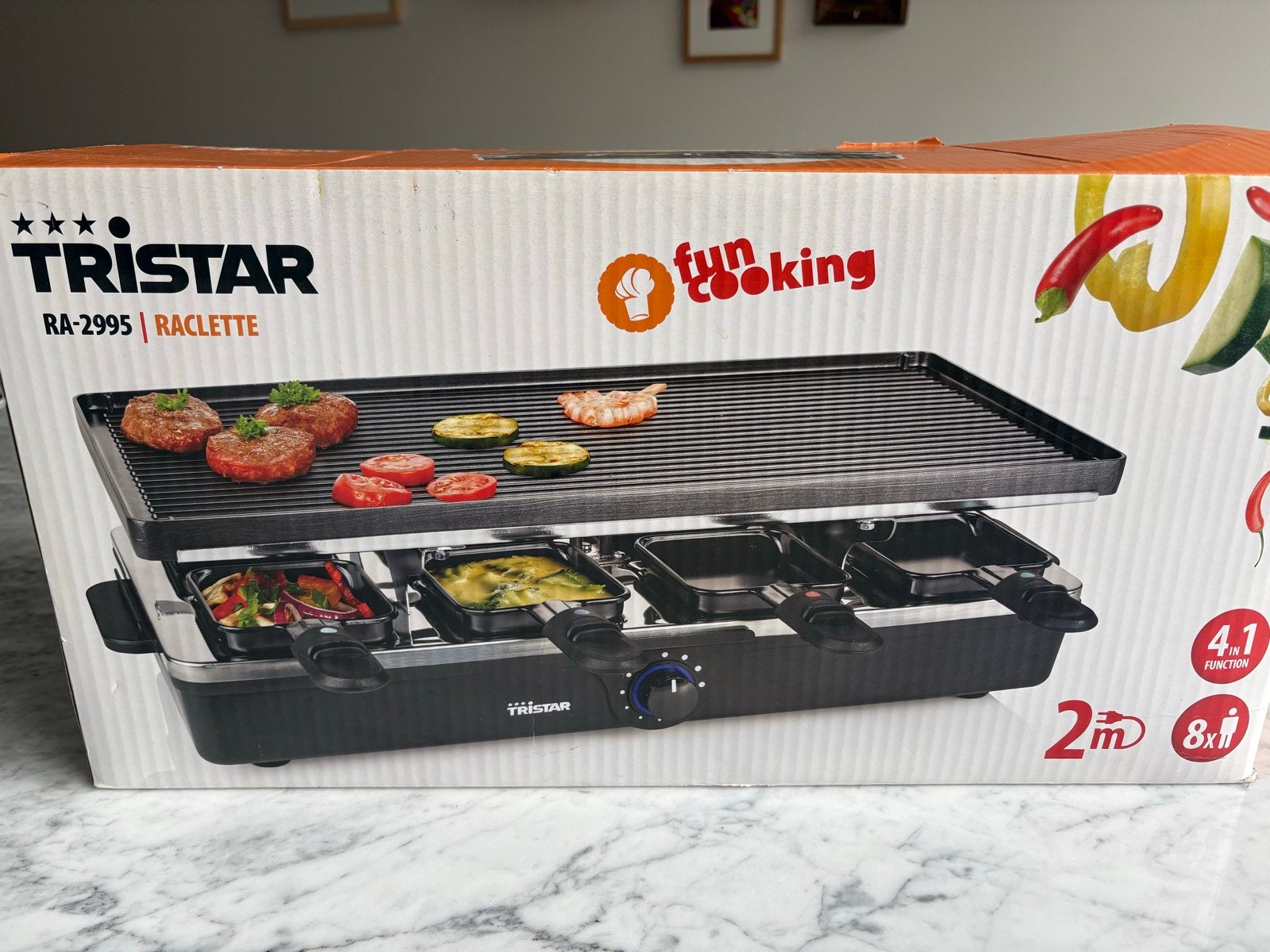 Tristar RA-2995 Raclette Grill - 8 personen, Ophalen of Verzenden, Zo goed als nieuw