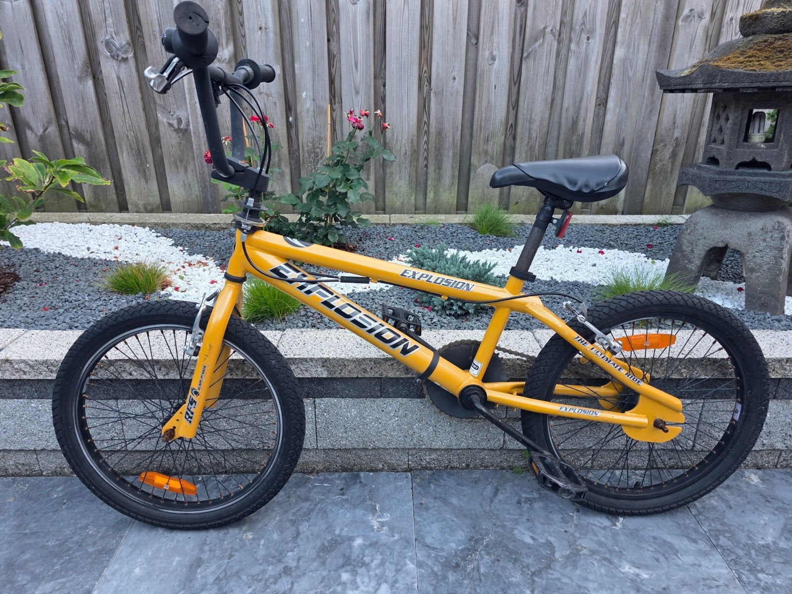 Explosion BMX Fiets - Geel, 20 inch, Fietsen en Brommers, Fietsen | Crossfietsen en BMX, Ophalen, Explosion, Staal, Velgrem