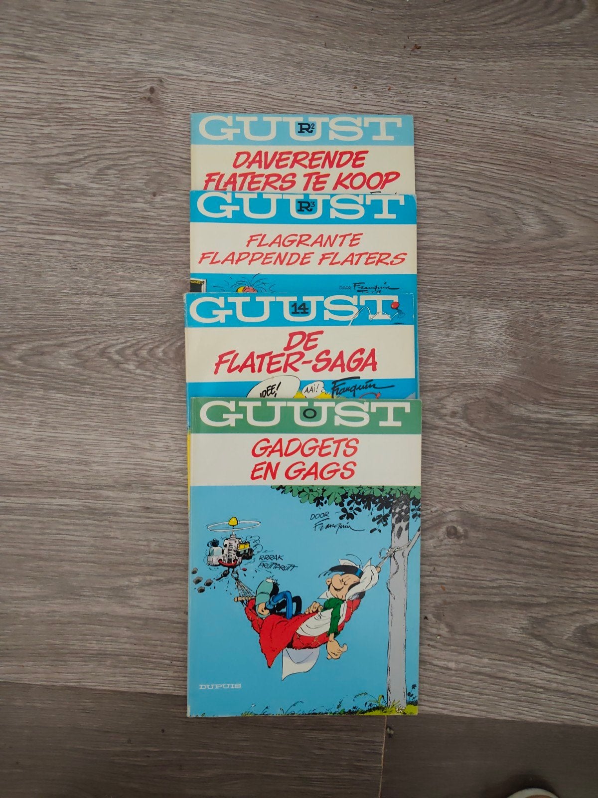 Guust Flater stripboeken - 4 delen, Meerdere stripboeken, Ophalen, Gelezen, André Franquin