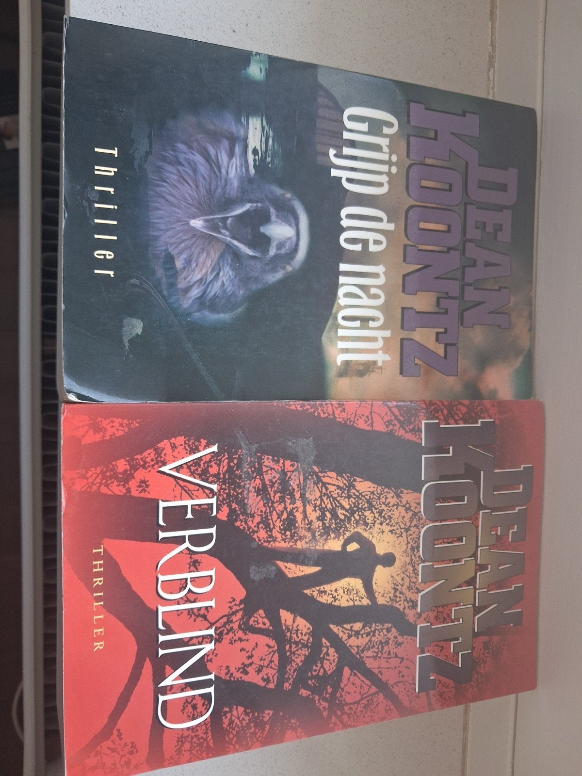 Dean Koontz Thriller Boeken: Grijp de Nacht & Verblind, Ophalen of Verzenden, Gelezen, Dean Koontz