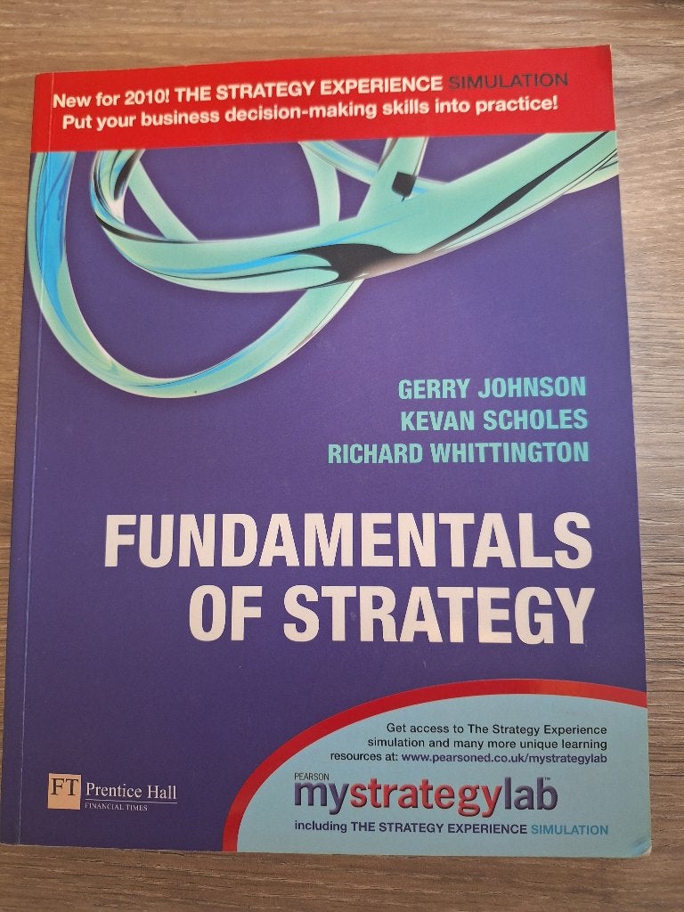 Fundamentals of Strategy – Johnson, Scholes & Whittington, Ophalen of Verzenden, Alpha, Johnson / Scholes / Whittington, WO