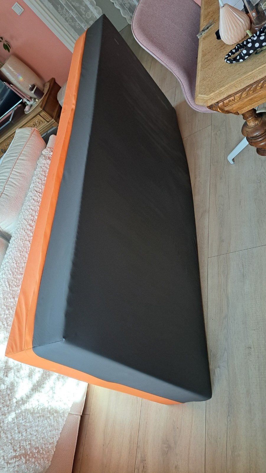 Anti Decubitus Zorgmatras Oranje/Grijs, Ophalen, Overige materialen, Eenpersoons, Zo goed als nieuw