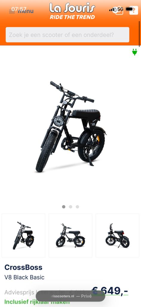 Fatbike v8/v20, Ophalen, Zo goed als nieuw, Overige typen
