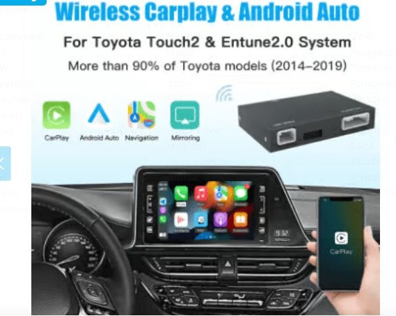 carplay box toyota touch2 / enture 2.0 android apple, Ophalen of Verzenden, Nieuw