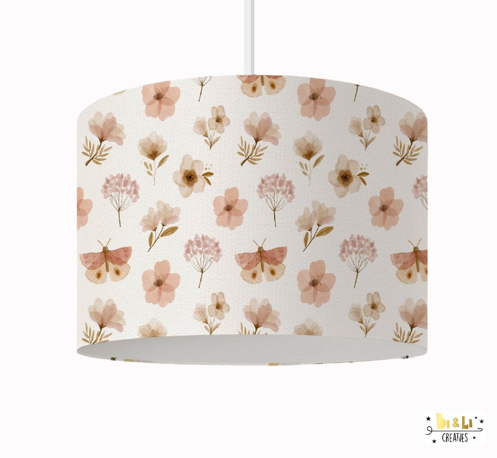 Kinderlamp Hanglamp Bloemen en Vlinders Little Dreamzzz, Bi & Li Creaties, Nieuw, Ophalen of Verzenden, Bilicreaties@gmail.com