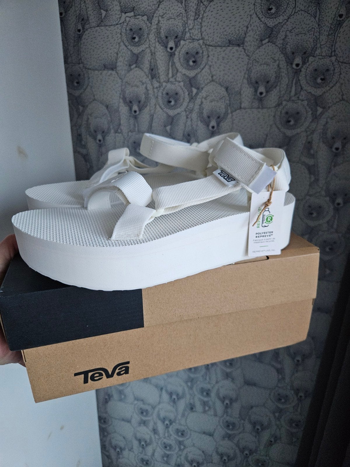 Teva Platform Universal Sandalen Wit Plateau Nieuw Maat 39, Wit, Nieuw, Teva, Sandalen of Muiltjes