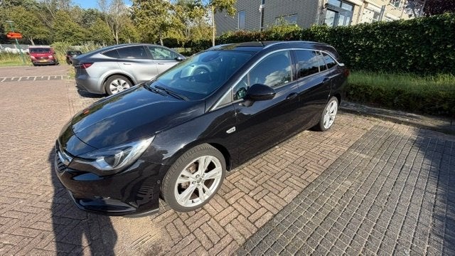 Opel Astra 1.4 Turbo 110KW Sports Tourer 2017 Zwart, Voorwielaandrijving, 4 cilinders, 150 pk, Leder en Stof