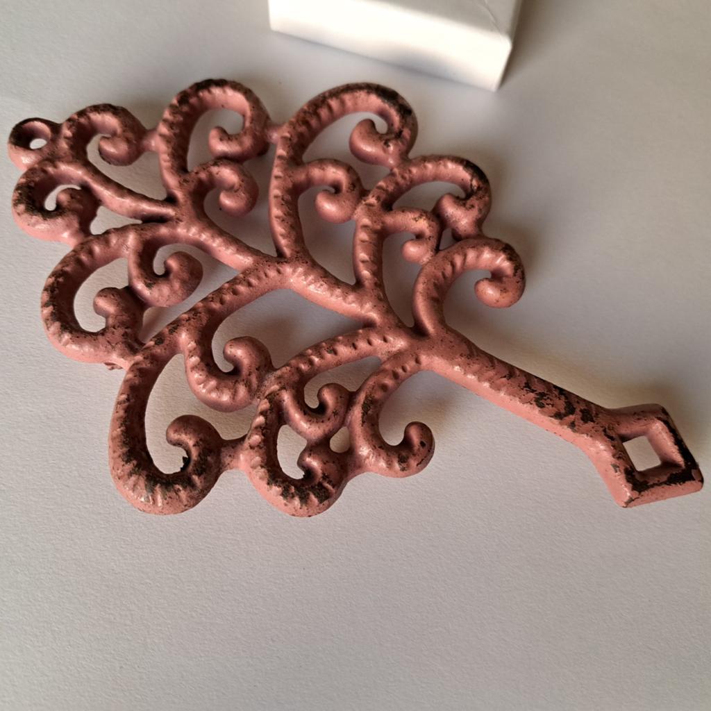 Oud vintage onderzetter oud rose, Antiek en Kunst, Curiosa en Brocante, Verzenden