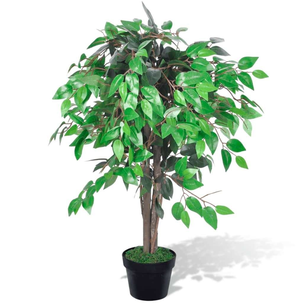 Kunstboom kunstplant kunst vijgenboom 90cm GRATIS BEZORGD!, Binnen, Groen, Verzenden, Onderhoudsvrij