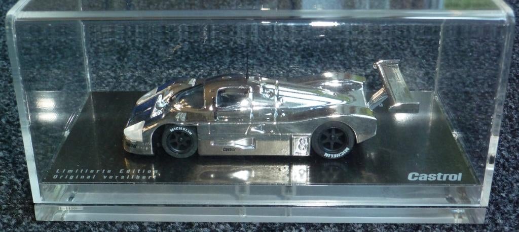 1989 - Sauber Mercedes C9 - silver plated Castrol promo, Ophalen of Verzenden, Gebruikt, Auto, Overige merken