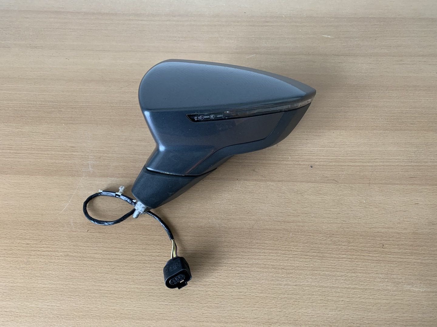 buitenspiegel Links seat leon 5F zwart 2012 tot 2020 zwart, Auto-onderdelen, Spiegels, Gebruikt, -, -, Ophalen of Verzenden