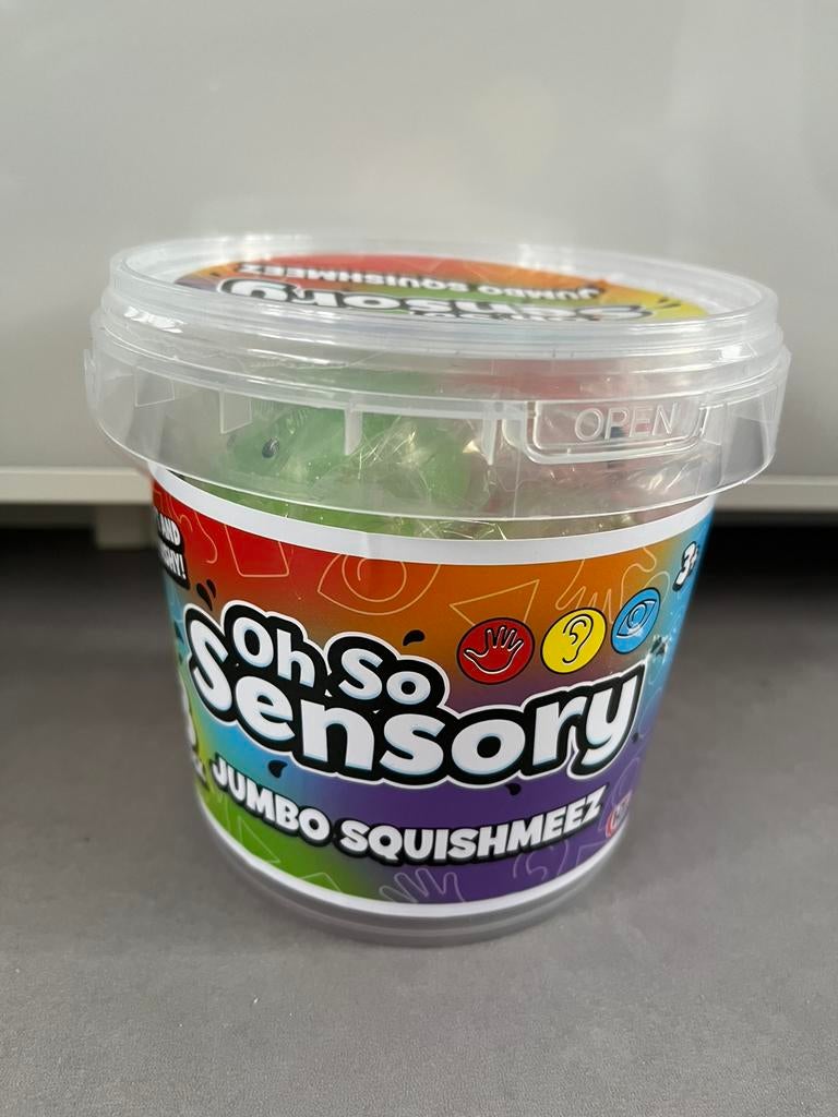 Nieuw emmertje met gekleurde squishmeez, Ophalen of Verzenden, Nieuw, Jongen of Meisje