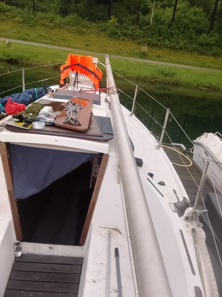 Aluminium mast 7,60m met zeilen en toebehoren, Watersport en Boten, Zeilen en Zeiltoebehoren, 6 meter of meer, Gebruikt, Grootzeil