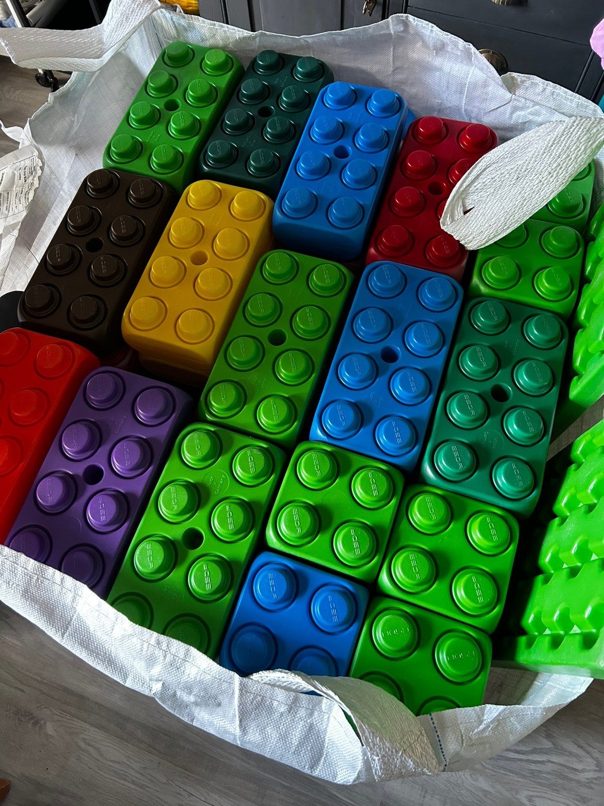 Grote set met Esda speelblokken xl, Kinderen en Baby's, Speelgoed | Bouwstenen, Ophalen, Gebruikt, Overige merken