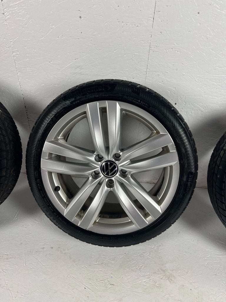 Originele Volkswagen Passat Eos Golf velgen 18" 5x112 Kansas, Niet ingevuld, 18 inch, Gebruikt, Banden en Velgen