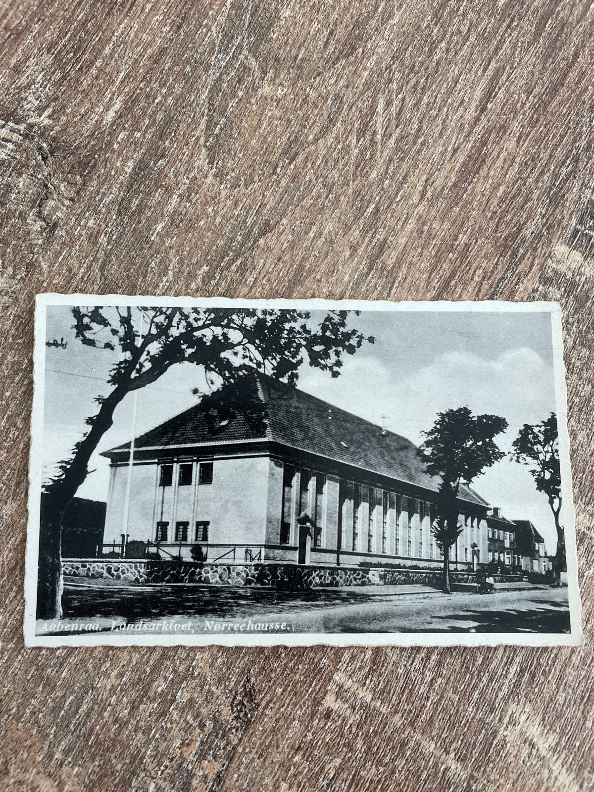 Oude ansichtkaart Aabenraa, Landsarkivet, Nørrechaussée, Ophalen of Verzenden, Ongelopen, Overig Europa