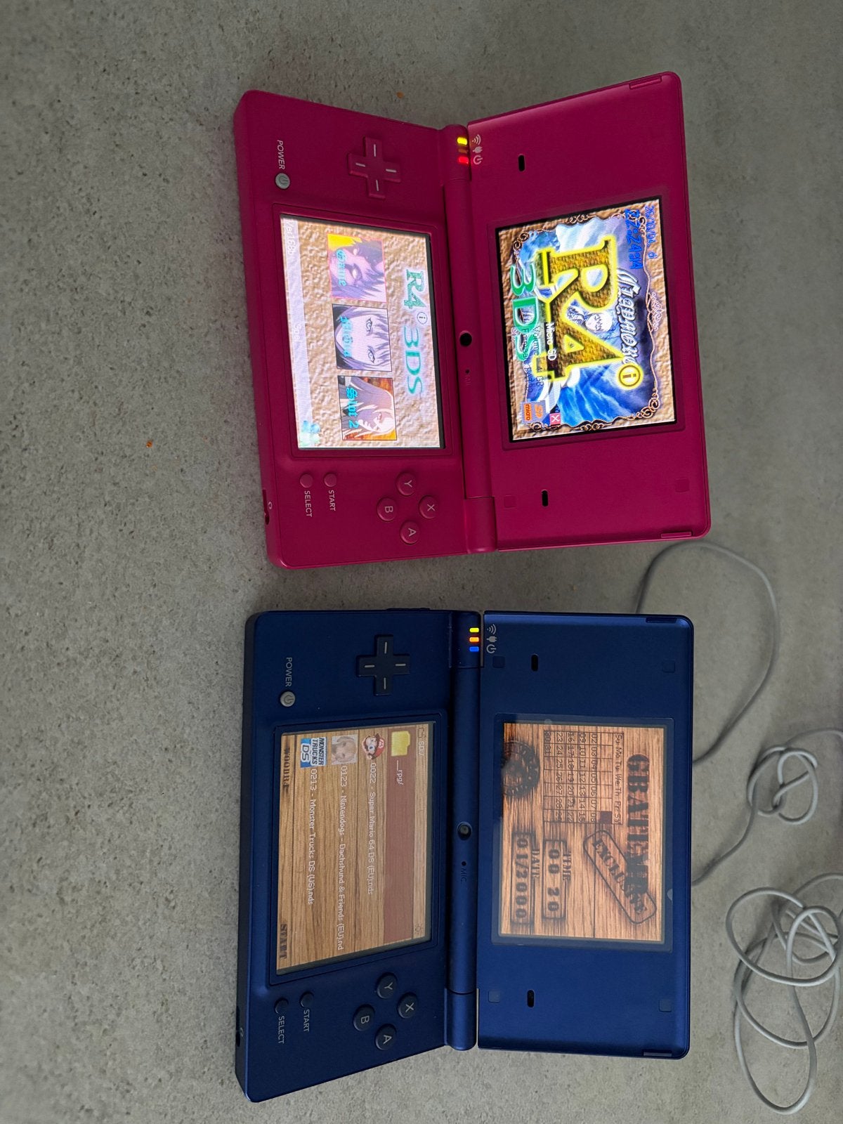 2x Nintendo DS Lite - Roze en Blauw - Inclusief games, Ophalen of Verzenden, Roze, DS Lite, Gebruikt