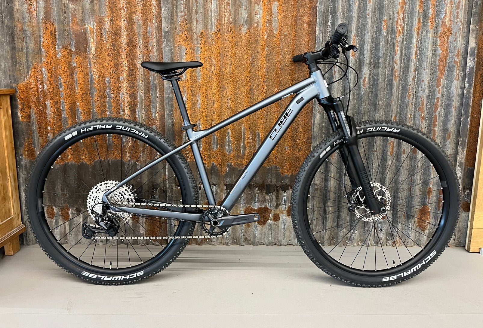 Cube Reaction SLX  Tealgrey/Black L Frame, Hardtail, Nieuw, Schijfrem, 53 tot 57 cm