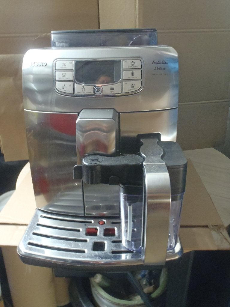 Saeco koffie machine / type --> Intelia de luxe, Ophalen, Afneembaar waterreservoir, Gebruikt, Espresso apparaat