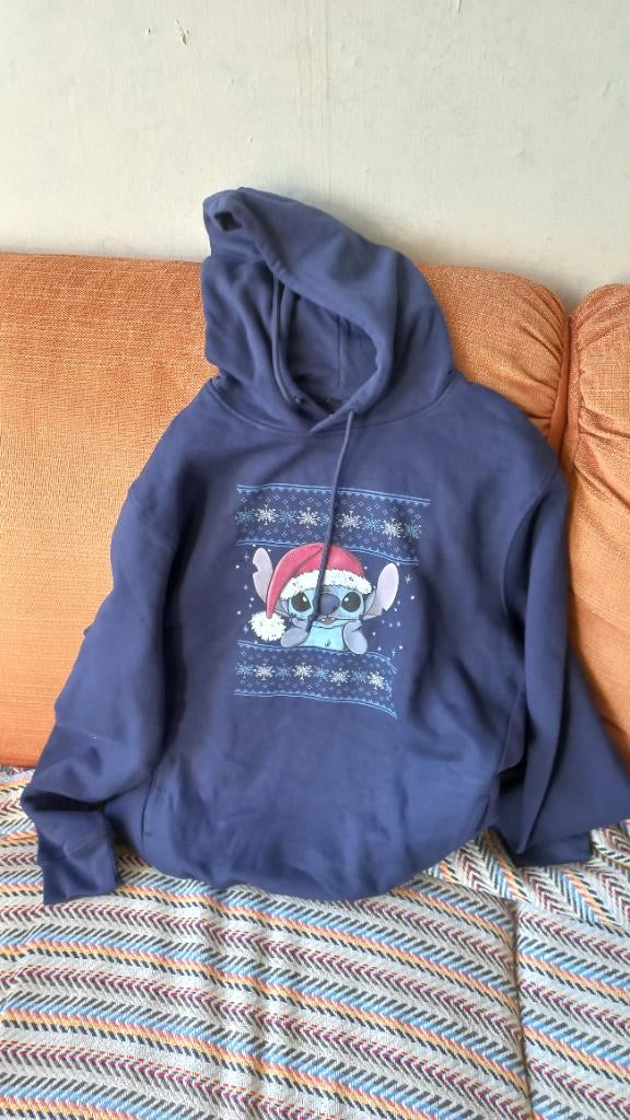 Hoodie trui sweater Stitch maat M, Maat 38/40 (M), Blauw, Nieuw, Ophalen of Verzenden