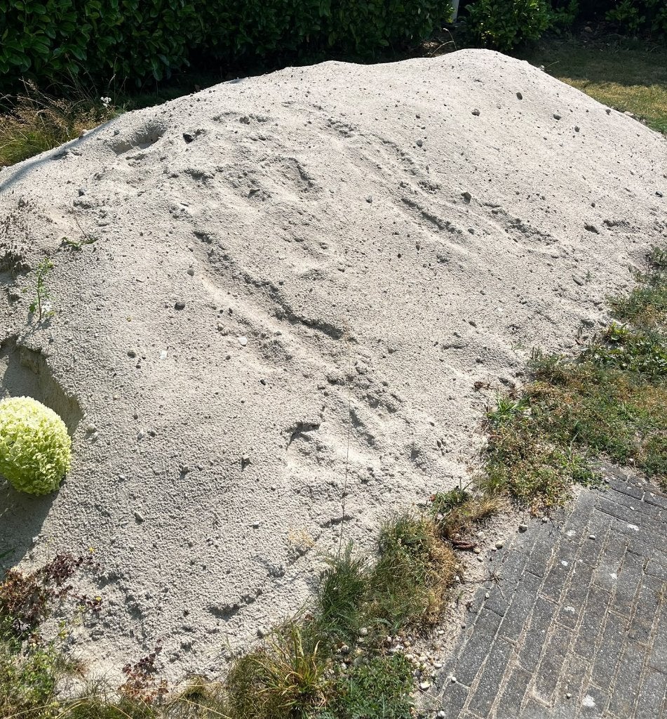 Zand om te bestraten (gratis af te halen), Tuin en Terras, Zand, Ophalen, Gebruikt, Ophoogzand
