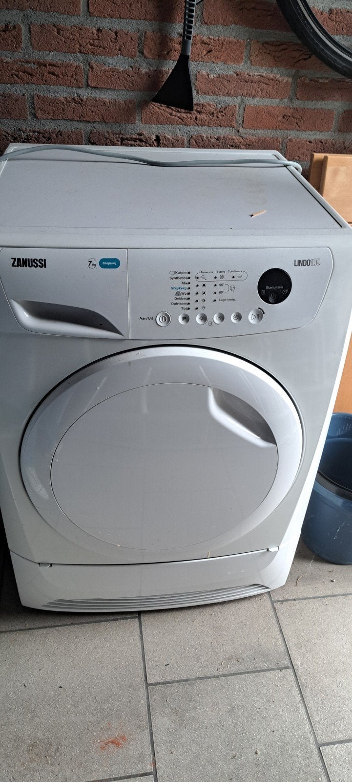 Zanussi Lindo 100 Wasdroger - 7 kg, 6 tot 8 kg, Gebruikt, Luchtafvoer, Ophalen of Verzenden